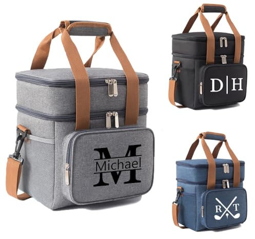 Lonchera personalizada, bolsas grandes aisladas a prueba de fugas, bolsas de almuerzo para hombres, mujeres, oficina, trabajo, picnic, playa