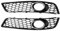 2 Piezas de Rejilla de luz antiniebla Delantera Compatible with Audi A3 8P (2009-2013) 8P0807682D y 8P0807681D.(Silver Ring Standard)