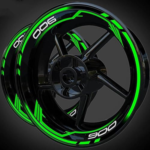 SHYYBD Pegatinas Llantas Moto Pegatinas para Rueda De Motocicleta, Calcomanías Reflectantes para Llantas, Cinta Decorativa, Accesorio para K&awasaki Z900 Z 900 Adhesivos Llantas(Color 1)