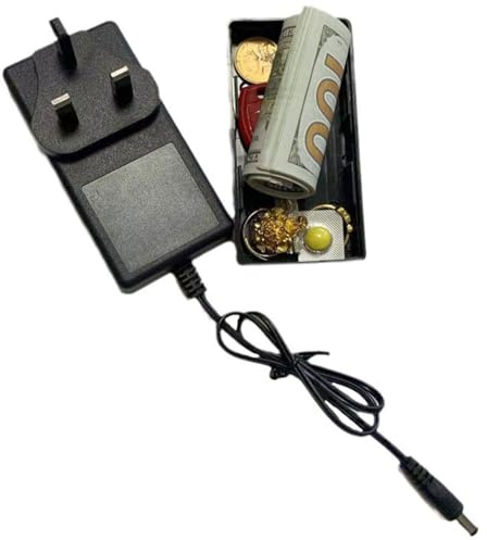 Amesor Nascondi Soldi | Cassaforte | Dispositivo Portatile Sicurezza Finto Presa Elettrica per Oggetti di Valore, Gioielli, Chiavi, Casa, Auto e Altro