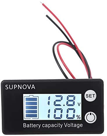 Voltmètre au lithium pour voiture moto 12 V 24 V 48 V 60 V Capacité de la batterie 7-68 V au plomb Lithium