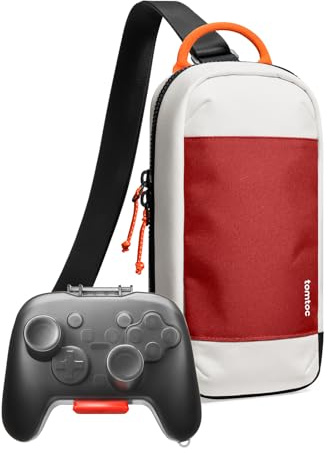 tomtoc Sling Crossbody Bag for Nintendo Switch 2 Console 2025 with a Hard Carrying Case for Nintendo Switch 2 Pro Controller
