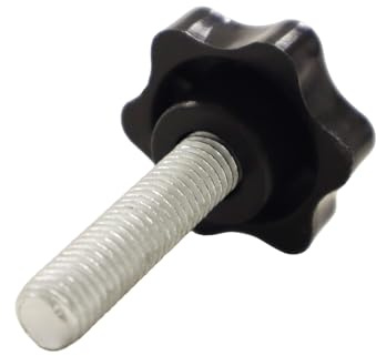 Bituxx Rändelschraube Feststellschraube Sterngriffschraube Knaufschraube Handknopf Werkzeuglose Schraube M10 x 40 mm