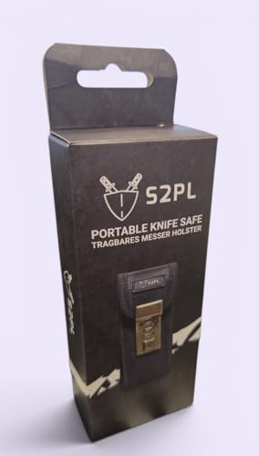 S2PL Messertasche Cordura-Etui schwarz, §42a konform, Messerfutteral, Knive Safe