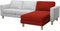 Soferia Kompatible Ersatzbezug fur KARLSTAD Anbau Recamiere, Stoff Elegance Dark Orange (FLECKENBESTÄNDIG, WASSERABWEISEND und Kratzfest), Orange