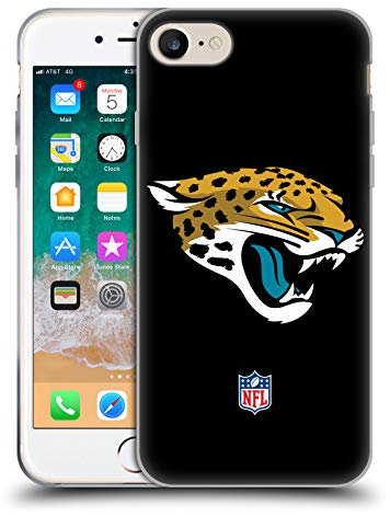 Head Case Designs Offizielle NFL Einfarbig Jacksonville Jaguars Logo Soft Gel Handyhülle Hülle kompatibel mit Apple iPhone 7/8 / SE 2020 & 2022