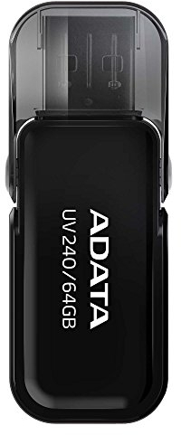 ADATA AUV240-64G-RBK - UV240 USB-Stick 64 GB USB Typ-A 2.0 Schwarz UV240 - USB Flash Drive - 64 GB - USB 2.0 - Black