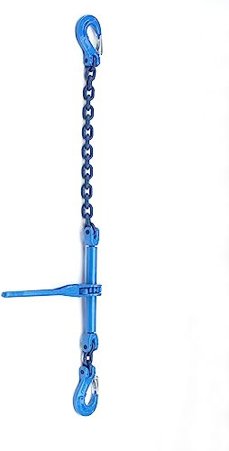 Joma-Tech Zurrkette 8mm Ø GK10 einteilig mit integriertem Ratschenlastspanner, blau - [ 1m ]
