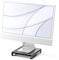 SATECHI Type-C Aluminum Monitor Stand Hub with USB-C Data, USB 3.0, Micro/SD Card Slots & 3.5mm Headphone Jack - For Apple Studio Display, iMac, iMac Pro (Space Grey)
