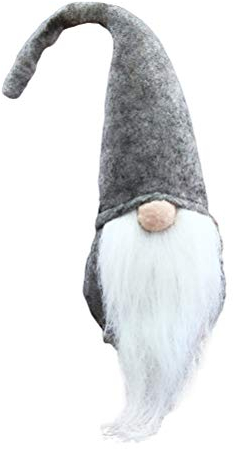 BESTOYARD Weihnachten Plüsch Dekoration (Grau)