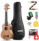 Donner Konzert Ukulele 23 Zoll für Anfänger Kinder Erwachsene Ukulele Starter Kit Mahagonieholz mit Nylon Saiten Hawaii Gitarre DUC200