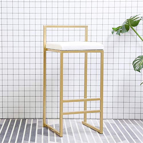 Barstühle Barhocker Zeitgenössischer gepolsterter Barhocker mit Gegenhöhe, Samt Sitz Esszimmerstuhl, Barstuhl mit goldenen Metallbeinen für Küche, Bistro, Café, Pub High Hocker max. Laden Sie 400 lb