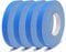 gws Gewebeklebeband 4 Rollen, premium Panzertape in Profi-Qualität mit Natur-Kautschukkleber, Wasserdicht, Breite: 19mm Länge: 50m, Farbe: Blau