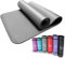 Enjoy Fit Gymnastikmatten mit Gurte Eine Vielzahl von Farben und Spezifikationen Keine Phthalate Yogamatten Einseitige rutschfest leicht zu reinigen (Grau, 185 * 80 * 1.2)