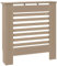 vidaXL Heizkörperverkleidung mit horizontalen Latten Heizungsabdeckung Heizungsverkleidung Heizkörperabdeckung Heizung Abdeckung Heizkörper MDF 78cm