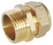 SOMATHERM FOR YOU, Raccord laiton à compression pour tube cuivre Ø18, mâle 20/27 - Idéal pour plomberie, réseaux d'eau sanitaire et chauffage - Étanchéité filet ou joint plat