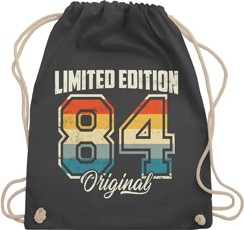 Turnbeutel Rucksack - 40. - Limited Edition 1985 Original I Vierzigster Geburtstag I 40 Geburtstag - Unisize - Dunkelgrau - geschenkideen für frauen ab geschenkideen+für+frauen+ab+40 40er 1984