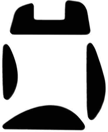 AKbase Ersatz Mausfüße kompatibel mit Logitech G700, G700S inkl. Reinigungspad