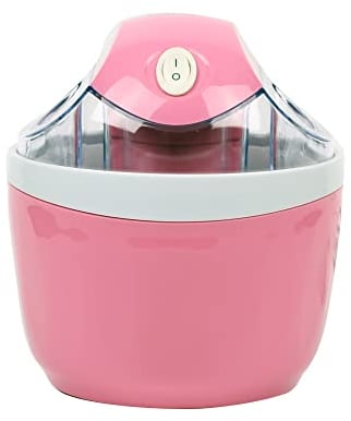 EMtronics Ice Cream Maker EMIC05L for Homemade Frozen Desserts like Frozen Yogurt, Sorbet and Gelato with 0.5 Litre Freezing Bowl - Pink