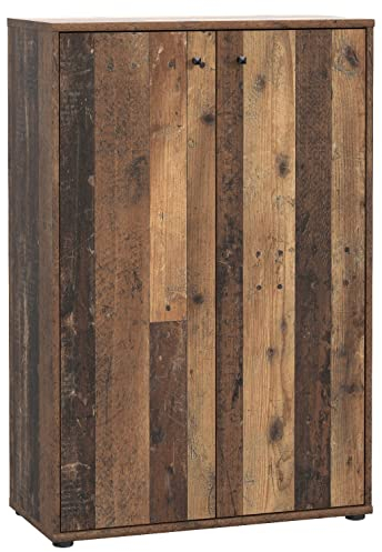 Newroom Kommode Old Wood Sideboard Modern - 73,7x111,1x34,8 cm (BxHxT) - Highboard Anrichte - [Dudley.Five] Büro Arbeitszimmer Wohnzimmer