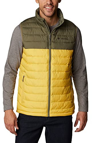 Columbia 195978648344 Steppweste, Golden Nugget, Stone Green, L