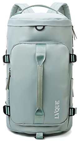 FANDARE Reisetaschen Fitnessstudio-Rucksack Handgepäck Duffel Tasche Sporttasche Übernachtung Tote Handtasche Damen Herren Weekender Tasche Schwimmtasche Trainingstasche mit Schuhfach