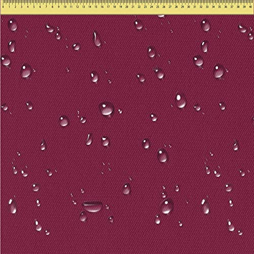 DreamRoots Segeltuch Wasserdicht - Polsterstoff Meterware 160 cm breit - Wasserabweisender Stoff 220 g/m2 600D - Markisenstoff Wasserdicht Meterware Burgund 1M