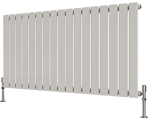 Radbliss Horizontal Flat Panel Radiator 600x1156mm White Single Design RAD Central Heating