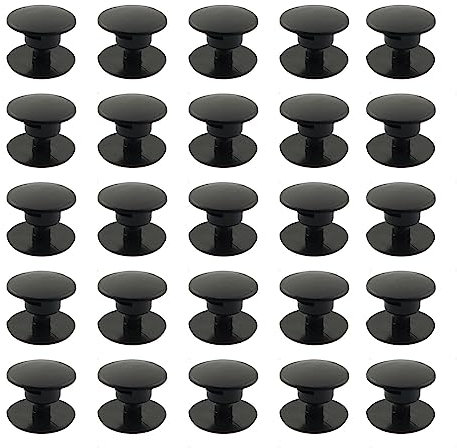 Croc Rivets Button DZS ELEC 30PCS Black Replacement Strap Repair Fastener Button for Crocs-Styled Shoes, Unisex Classic Clog, Garden Shoes, Replacement Rivets Button