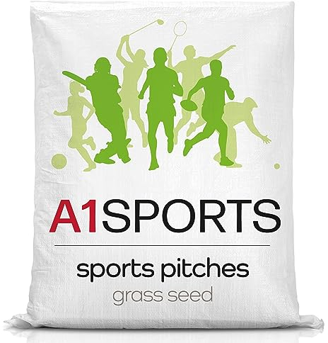 A1 Sports – Sports Pitch Grass Seed, A1 Lawn Grass Seed for Sports Pitches - Ideal for a New Lawn, Patch Repair and Thickening, (AMPRO4)