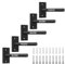 MIUONO Hantelscheibenhalter, Wandhalterung, Hantelscheibenhalter für 2,5 cm große Platten, 5 Stück Gewichtsaufbewahrungsregale Home Gym Organizer