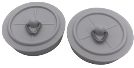 Aretro Bouchon de baignoire en caoutchouc blanc de 45 mm pour éviers, baignoires et même douches.