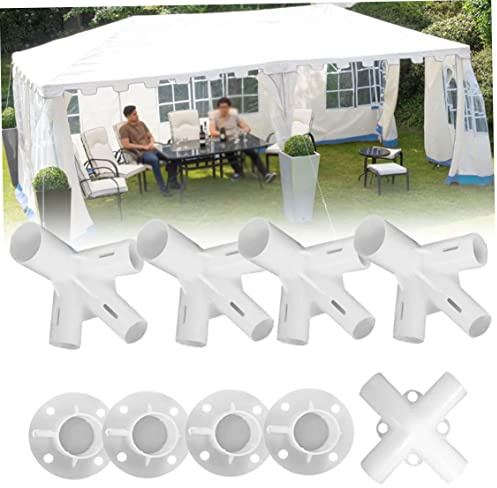 Comebachome Connecteur Central d'angle de Gaze, 9pcs 25/19 mm Pièces de Gazebo, pièces de Rechange de Gazebo pour Tente auvent de Gazebo 3x3m