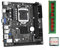 Socueny ITX H61 Desktop Motherboard Desktop Board Kits Computer Motherboard +I3-3240+1X DDR3 1600MHz 4G RAM CPU LGA 1155 Support Up to 16GB RAM Slots 100M Network Card