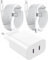 [MFi Certified] 2Port iPhone Schnellladegerät mit USB-C und USB-L, 20W USB C Ladegerät und iPhone Schnellladekabel USB C 2M für iPhone16 15 14 Pro Max 13 12 11 XS Max Samsung Android Adapter
