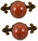 KITANDOVE 2St Schubladengriff Vintage Schrankgriff Schubladenknopf alter Türknauf ersatzteile für gartenmöbel cabinet knobs garderobenschrank Türgriffe Schubladenknöpfe Zinklegierung Brown