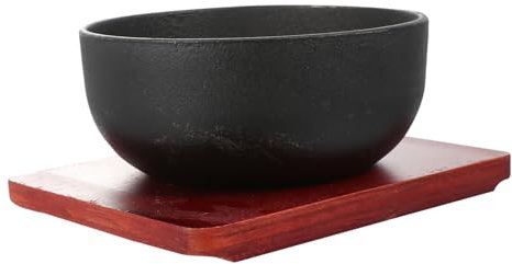 COLLBATH Original Precision Cast Cast Iron Bowl Food Serving Soup Bibimbap Kitchen Tableware Cookware