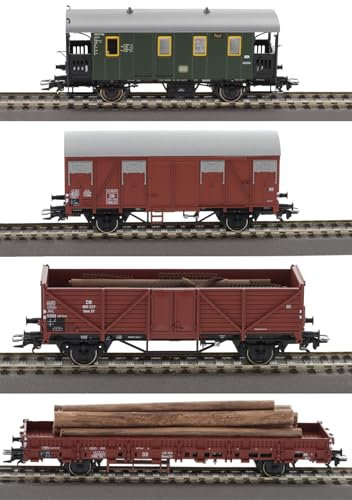 Trix 24140 H0 4er Set Güterwagen, DB, Ep.III