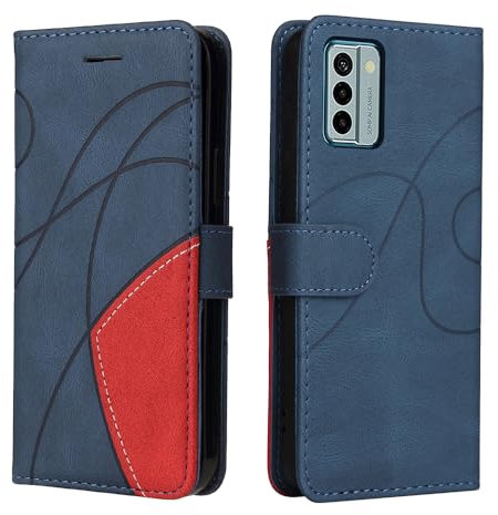 XINNI Housse pour Telephone Nokia G22 Etui, PU/TPU Rétro Retourner Cuir Coque Magnétique Anti Chute Portefeuille Protection Case Cover, Bleu