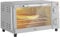 HOMCOM Mini-four 9L Mini four avec plaque de cuisson, grille, 100 °C-230 °C, avec température et durée de cuisson réglables, minuterie 60 min, 750W, inox, argent