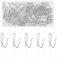 Metal Curtain Hooks - 50 Pcs Heavy Duty Zinc Metal Drapery Pin Hooks, Pinch Pleat Curtains Hook Come with Storage Box, Heavy Duty CurtainHooks for Window, Door, Shower