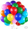 Luftballons Bunt,100 Stück Bunte Luftballons,10 Zoll Latex Luftballons Geburtstag,Bunt Luftballons,Luftballon Partydeko Geburtstags Hochzeits Babyparty Festival Jahrestag Deko