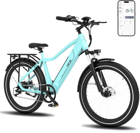 RCB G5 27,5 Adult E Bike, Mountain E-Bike, Motor 250W, Max Speed 25km/h, NFC/APP Start, Reichweite 30-50km, Geeignet für Männer und Frauen Commuter Riding