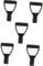 Milisten 5pcs Useful Handle Stand Plant Parts Weeding Tool Hand Held Garden Tools Push Mower Car Foldable Garden Trowel Trencher Spacing Screws