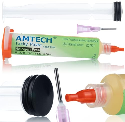 Rosfix Lötflux NC-559-ASM 10cc NoClean Gel Spritze ideal für BGA SMD