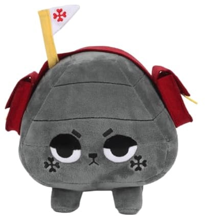 RDCIRP Dandy's World Plüsch, süße ausgestopfte Horror Spielfigur | Plüschtier, weiche Kohle Plüschkissenpuppe for Erwachsene Jungen und Mädchen, Geschenke for Spielefans(grau)