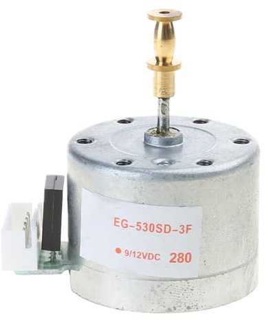Hattba EG530SD-3F DC5-12V 3-Speed 33/45/78 Adjustable Metal Turntables Motor Copper Sleeve Motor for Turntable RecordPlayer