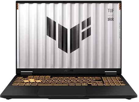 ASUS TUF Gaming F16 (2025) Computer portatile da gioco, schermo 16 FHD+ 165Hz 16:10, processore Intel Core i5 13450HX, NVIDIA GeForce RTX 5050, 16GB DDR5, SSD PCIe Gen4 da 512 GB, Wi-Fi 6E, Win 11
