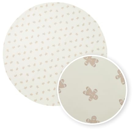 Meyco Bodenmatte für Hochstuhl Ø110cm Schutzmatte Gingerbread Soft sand | Spritzmatte - BPA frei - vielseitig auch für den Außenbereich - rutschfeste Unterseite - leichte Reinigung