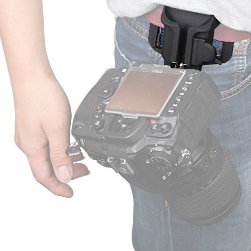 Cinturón de fijación de cinturón Holster Resistente para cámara Compatible con Todas Las Marcas SLR DSLR - Adaptout Marca Francesa